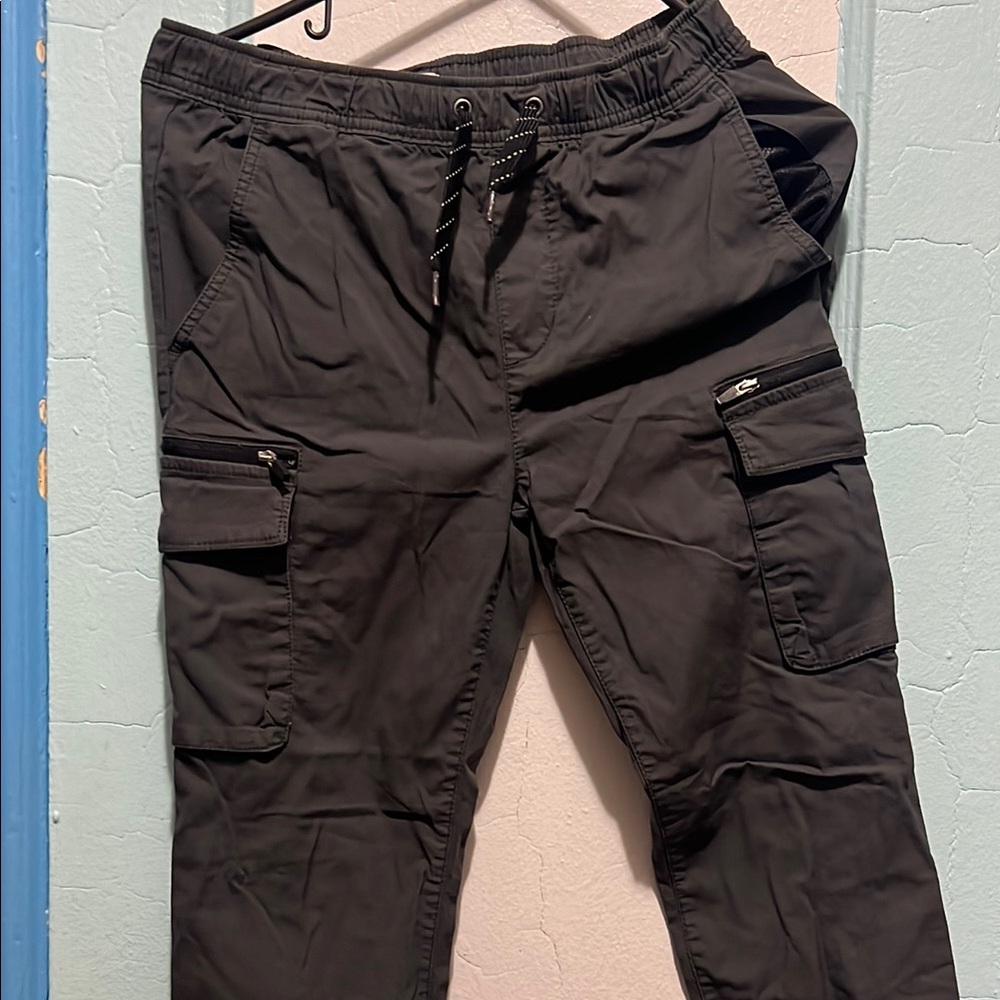 Kid Black Cargo Pants